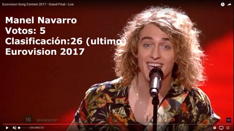 Manel último clasificado en Eurovision 2017